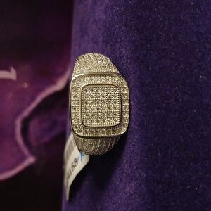 2414168-10   Men's 925 Simulated Diamond Ring, Size 10US